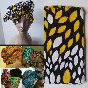 Trendy African wax head wrap/scarf/tie/turban.